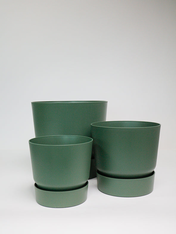 Elho Reservoir Pot - Green - 3/set